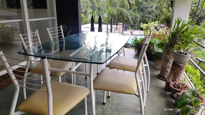 Damro glass cheap dining table price