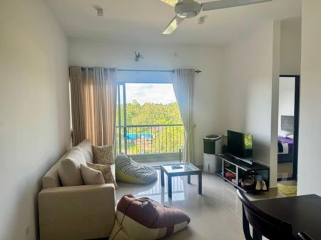 Living Room - Apartment For Rent - Elixia Malabe (02 Bed, Fully furnished)