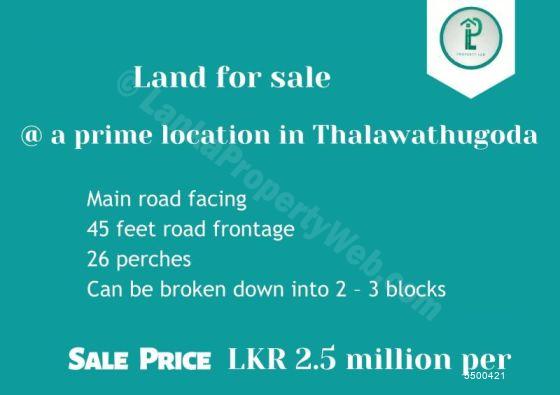 Thalawathugoda Bare Land for sale/rent