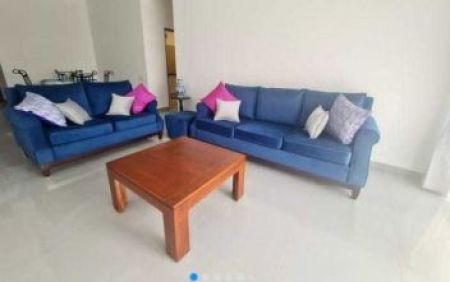 Living Room - 2BR Apartment for Rent in Iconic Galaxy - Rajagiriya. 