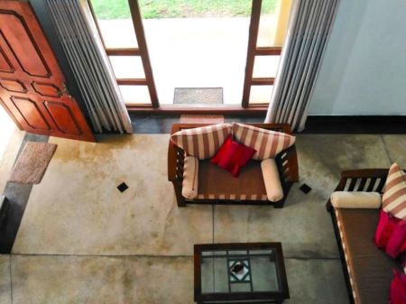 Living Room - Architectural Three-Story House for Sale in Ratmalana