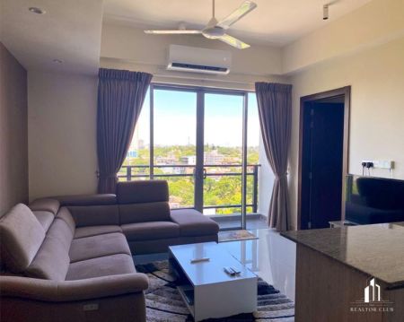 Living Room - Aquaria By Access - 02 Bedroom Apartment for Rent - Furnished - Higher Floor - Kirimandala Mawatha, Colombo 05