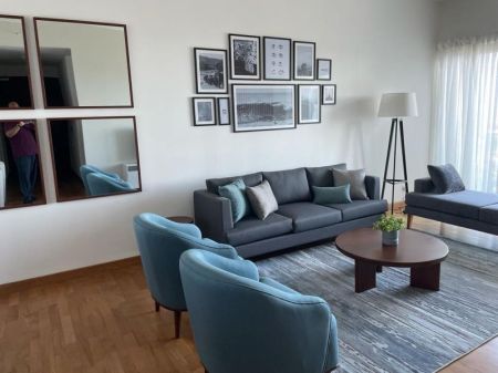 Living Room - 447 Luna Tower – 03 Bedroom Furnished Apartment for Rent in Colombo 2 (A2636)