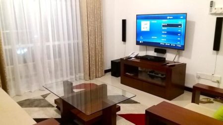 Living Room - Luxurious 3-Bedroom Apartment for Sale in Rajagiriya