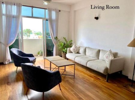 Living Room - Fully Furnished 4 Bedroom Apartment For Sale At Mount Lavinia. 