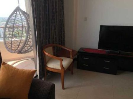 Living Room - Crescat Residency, Higher Floor, Sea View, Luxury 2 Bed Rooms Apartment For Rent