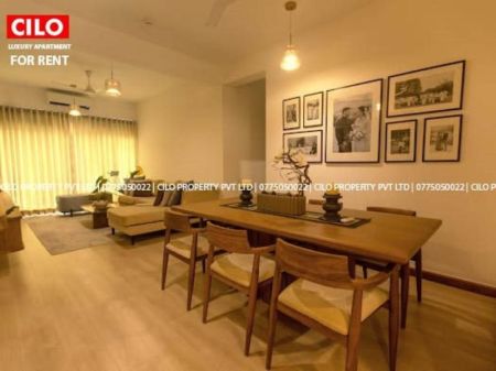 Dining room - 3bedrooms fully furnished | iconic Galaxy apartment for immediate rent Rajagiriya 