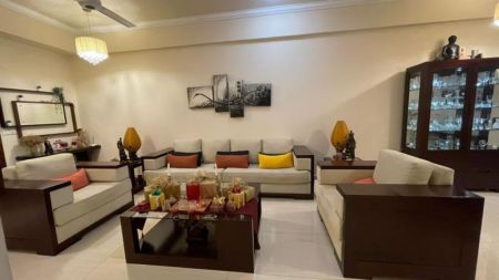 Living Room - Marine City/03beds/high-end/furnished apartment for rent in Dehiwala. 