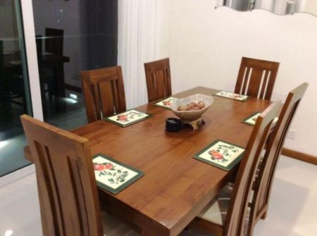 Dining room - Sky Gardens Fairway 3 Bed 2 Bath Furnished 2 Parking Apartment for RENT Colombo Rajagiriya Sri Lanka