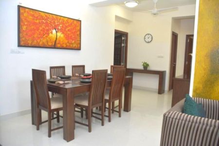 Dining room - ￭ Iconic 110 ￭ Bedrooms 03 Apartment  for rent ￭ Rajagiriya ￭ (NK864)
