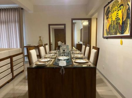 Dining room - Havelock City - 03 Bedroom Furnished Apartment for Rent in Colombo 05 (A3723)