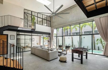 Living Room - Modern House with Pool in Boralesgamuwa 