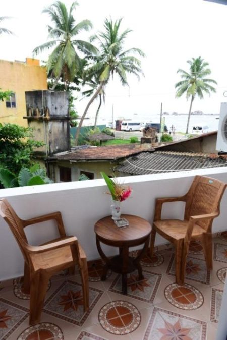 Balcony - Hikkaduwa- Beach Views Apartment Rent Foreigners 