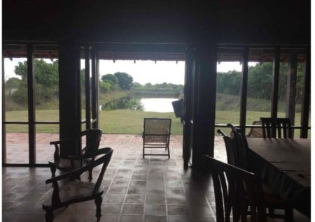 Dining room - Villa with lagoon view on 1.65 acres