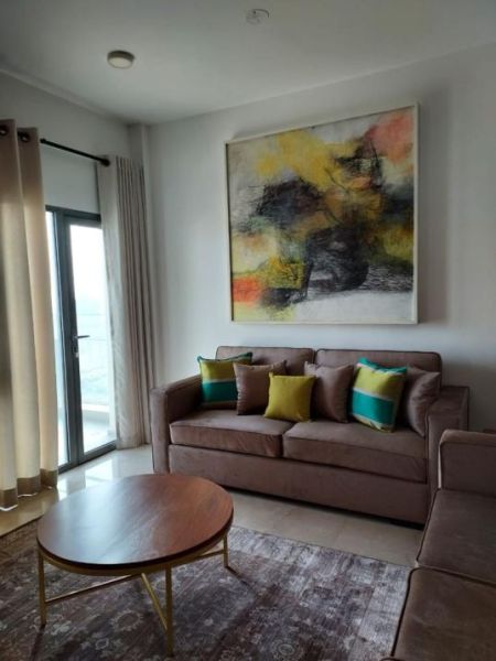 Living Room - Luxury Apartment For Rent in Altair Colombo-02.