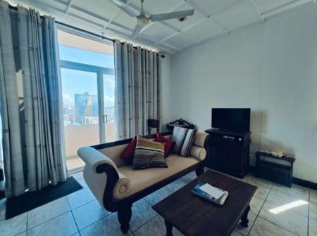 Living Room - Queen's Court - 02 Bedroom Furnished Apartment for Sale in Colombo 03 (A1594)-SOLD