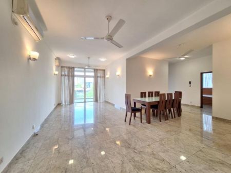 Dining room - 3 bedrooms| semi furnished| apartment at Colombo 7 immediate rent 