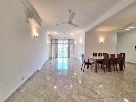 Dining room - 3 bedrooms| semi furnished| apartment at Colombo 7 immediate rent 