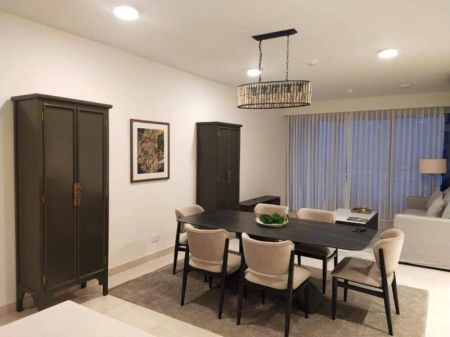 Dining room - City Center/02beds/furnished apartment for rent in Colombo-02. 