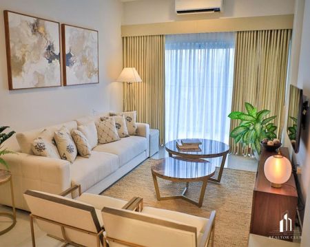 Living Room - Iconic Galaxy - 02 Bedroom Fully Furnished Apartment for Rent - Higher Floor - Rajagiriya