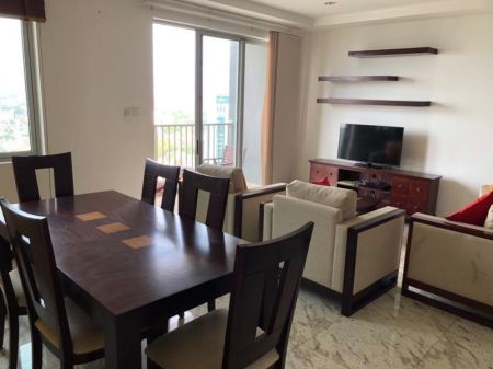 Dining room - On320/03beds/furnished apartment/for rent in Colombo-02. 