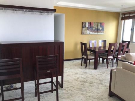 Dining room - On320/03beds/furnished apartment/for rent in Colombo-02. 