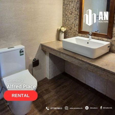 Bathroom - Rental : 3bed Apartment In Alfred Place, Colombo 3 