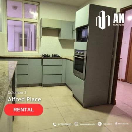 Kitchen - Rental : 3bed Apartment In Alfred Place, Colombo 3 