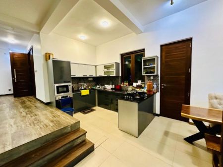 Kitchen - 2 Story Full Furnished Luxury House for Sale in Lake Road Pelawatta.