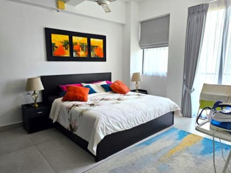 Bedroom - Spacious Duplex Apartment for Rent in Park Heights, Colombo 5!