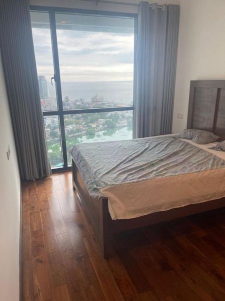 Bedroom - Twin Peaks/sea & lake views/02beds/furnished apartment/for rent in Colombo-02 