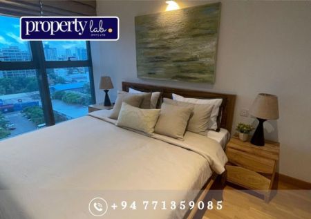 Bedroom - Furnished 2BR Apartment for rent in Luna Tower | LKR 450,000/-