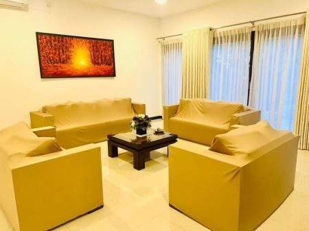 Living Room - (SE337) Stunning 4 Bedroom House for Sale in Thalawathugoda - Furnished!