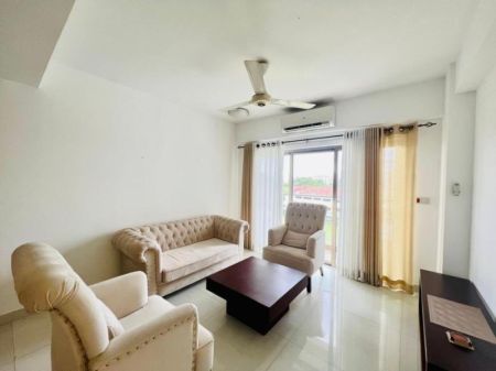 Living Room -  Iconic 110 | Rajagiriya |2 Bedroom |Furnished | Maids Facilities | 260 K Negotiable. 