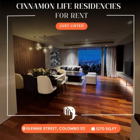 Living Room - ￭ Cinnamon Life ￭ 02 Bedroom ￭ For Rent ￭ (NK10200)