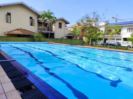 Pool - 2 Story Gated Community House for Sale - Nawala