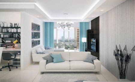 Living Room - 02 Bedrooms Apartment for sale in Colombo 10 for Rs. 52 million (upwards) - Westbury Residencies