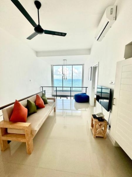 Living Room - Oceanfront Condominium - Galle 3 Bed For Sale