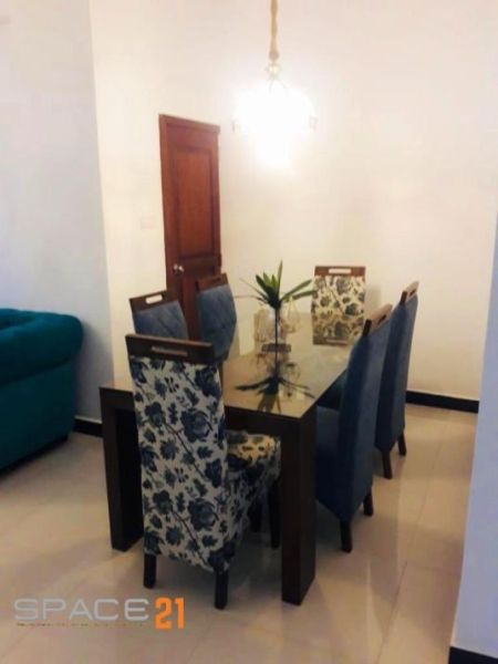 Living Room - 2 Bedroom fully furnished apartment for rent from a lower floor at LKR 150,000 on De Saram Road Mount Lavinia