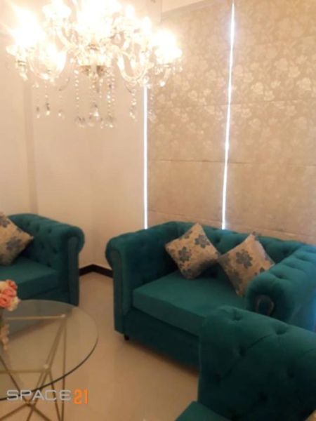 Living Room - 2 Bedroom fully furnished apartment for rent from a lower floor at LKR 150,000 on De Saram Road Mount Lavinia