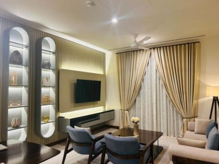 Living Room - Luxury 2 Bedroom Apartment for rent at Prime Grand 