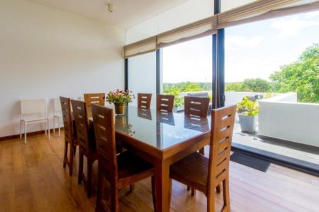 Dining room - Fully Furnished 3 BR Apartment for Rent in Thalangama Lake Road – Battaramulla | LKR 195,000 Per Month | KO-550