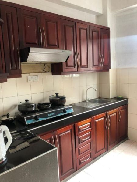 Kitchen -  2-Bedroom Fully Furnished Apartment long-Term Rental in Wellawatta. 