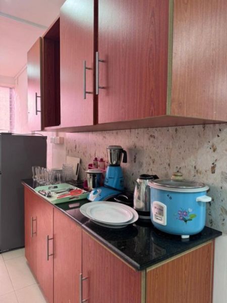 Kitchen - Fully Furnished 4 Bedroom Apartment short-Term Rental in wellawatta