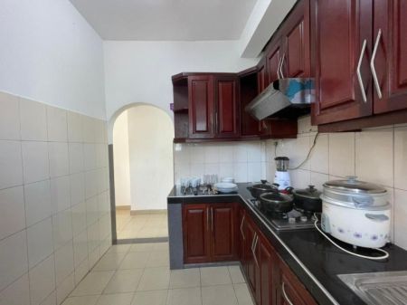 Kitchen - 2-Bedroom Fully Furnished Apartment Short -Term Rental in Wellawatta.