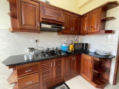 Kitchen - Fully Furnished 3 Bedroom Apartment short-Term Rental in Wellawatta