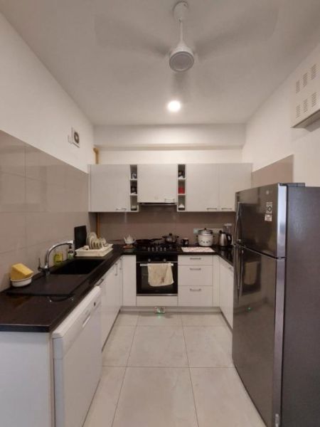 Kitchen - Iconic Galaxy 3BR Apartment For Rent in Rajagiriya - EA44