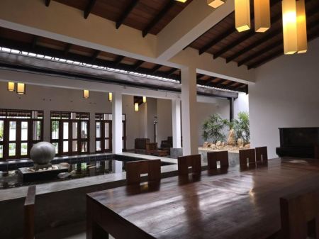 Dining room - Modern Luxury Single-Story House for Sale in Thalawathugoda