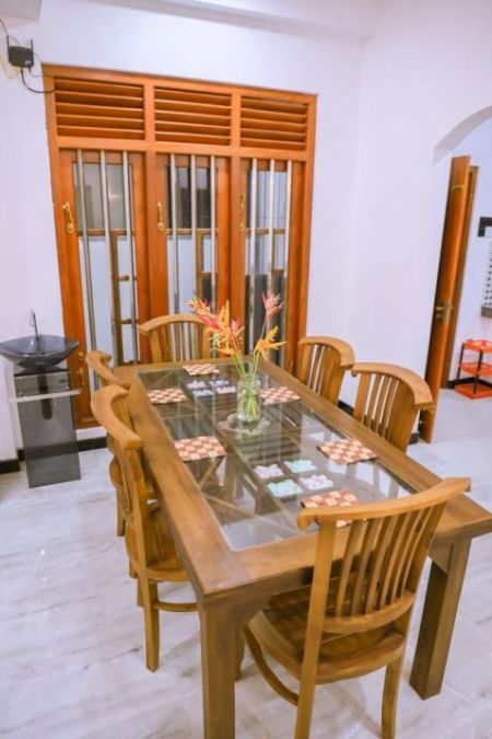 Dining room - 5 Bedroom New tourist villa for rent in Weligama for Rs. 420000 (Per Month)