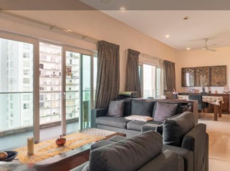 Living Room - (A41195)   Fairway Sky Gardens - 04 Rooms Semi Furnished Apartment for Sale